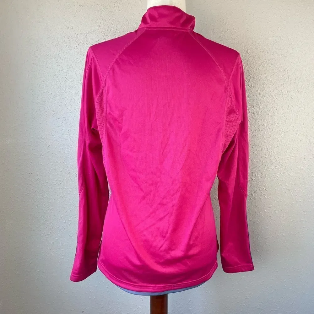 Adidas Quarter Zip Athletic Pullover Top Size L